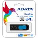 ADATA UV128 USB STICK 64GB BLACK/ BLAU 3.2