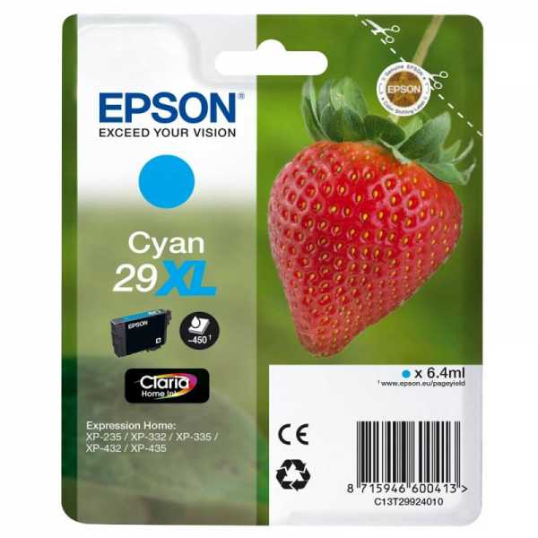 EPSON T2992 XL CYAN ORIGINAL (C13T29924012)