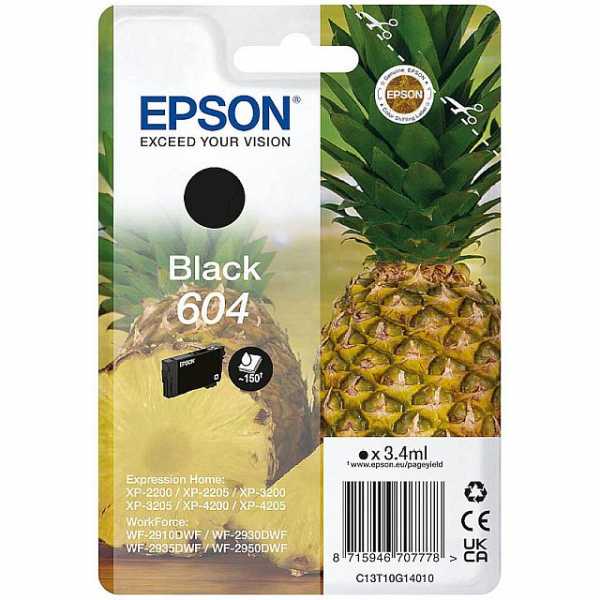 EPSON 604 BLACK C13T10G14010 ORIGINAL