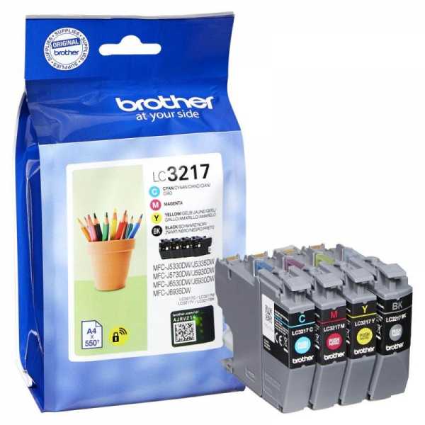 BROTHER LC-3217 BLACK,CYAN, MAGENTA,YELLOW MULTI PACK