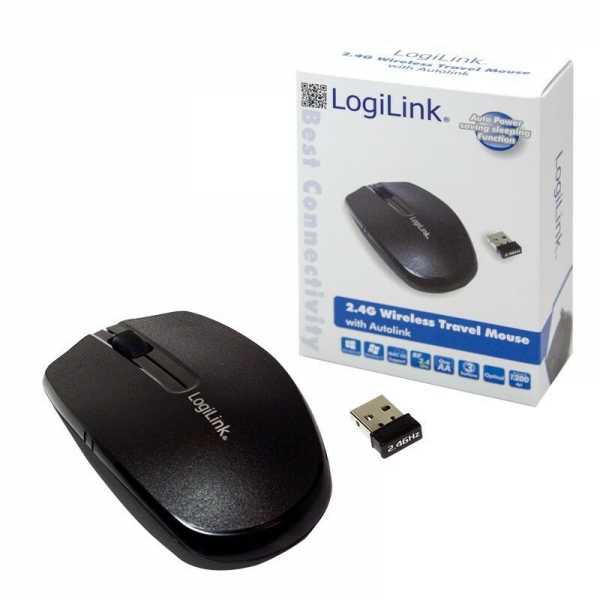 LogiLink® 2,4G Wireless optische 3Tasten Funkmaus 1200dpi